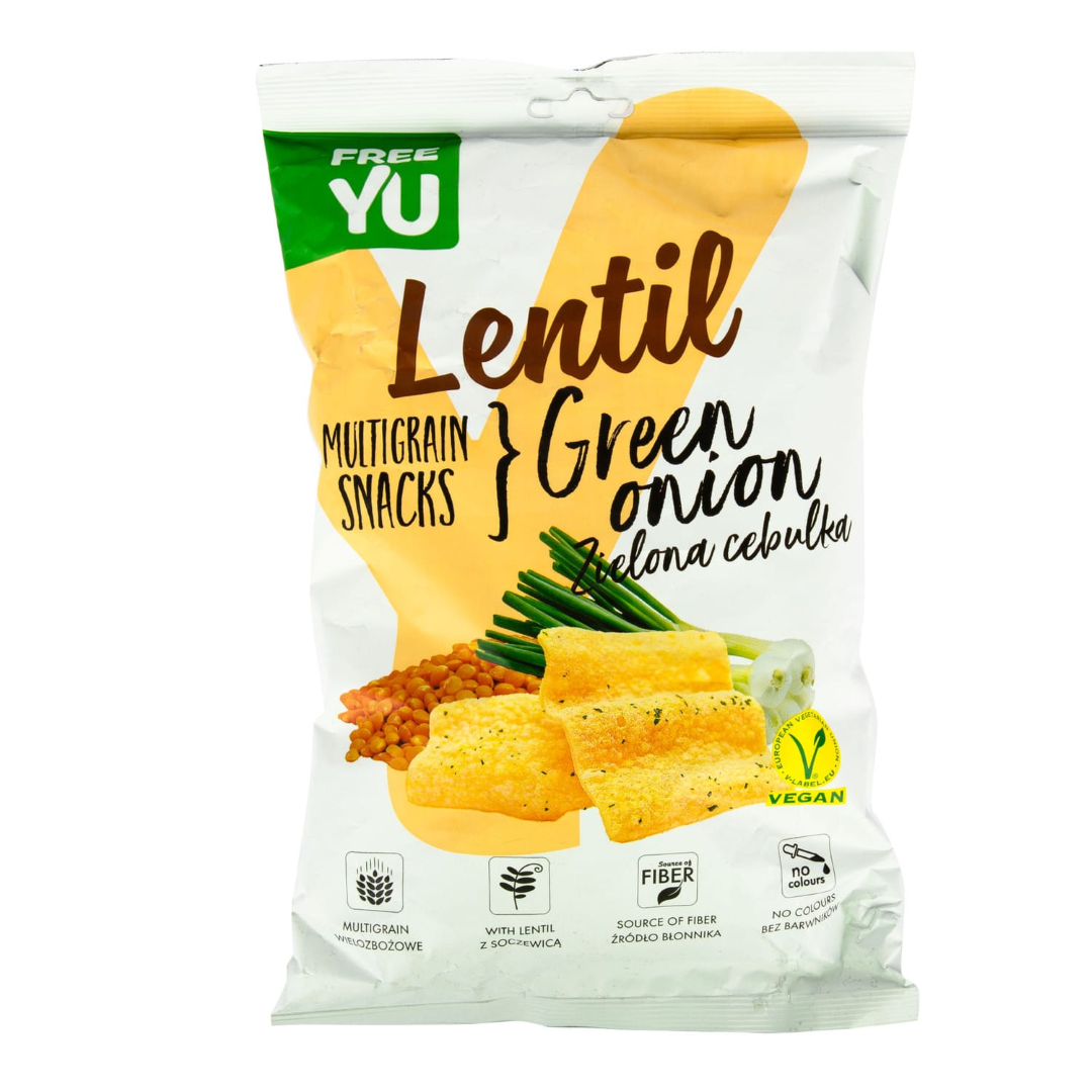 FREEYU LENTIL MULTIGRAIN 70G GREEN ONION 
